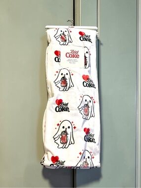 New velvet soft throw blanket Diet Coke Halloween ghosts